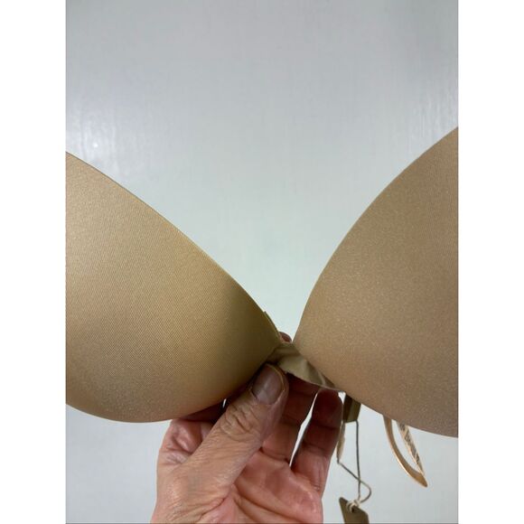 SKIMS NWT Push Up Plunge Bra in Sand Size 32DD - Picture 2 of 8